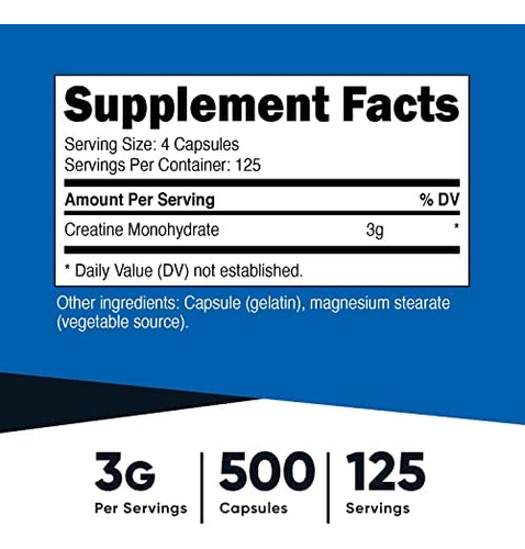 Suplemento Nutricost Hmb (1000mg) E Vitamina Diu) - 240 Cáp - Imagem 4