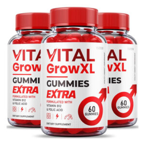 (3 Pacote) Vital Grow Xl Gummies - Fórmula Oficial - Fórmula