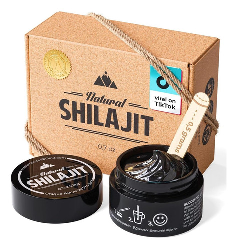 Resina Shilajit Natural - Shilajit Para Homens E Mulheres Co