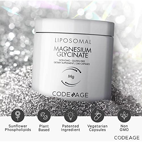 Suplemento De Glicinato De Magnésio Lipossomal Codeage, Sup - Imagem 3
