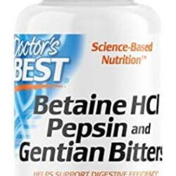 Doctors Best Betaine Hci Pepsin & Gentian Bitters, Enzimas