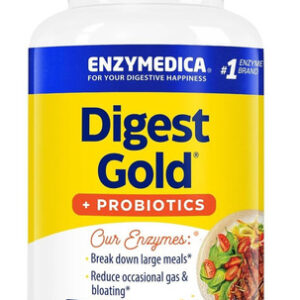 Enzymedica Digest Gold + Probióticos, Fórmula 2 Em 1 Para Sa