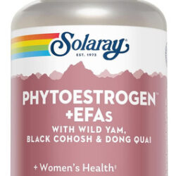 Solaray Phytoestrogen Plus Efas Suporte À Menopausa | Inhame