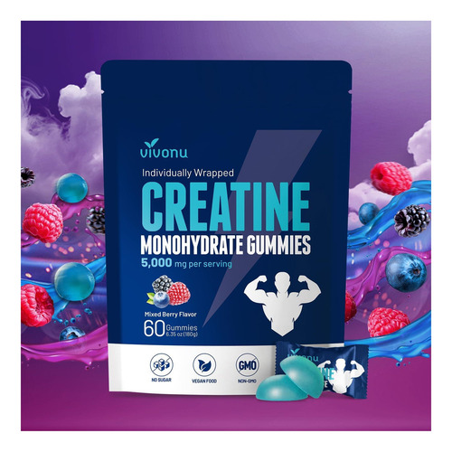Gomas De Creatina 5000 Mg De Creatina Monohidratada Por |