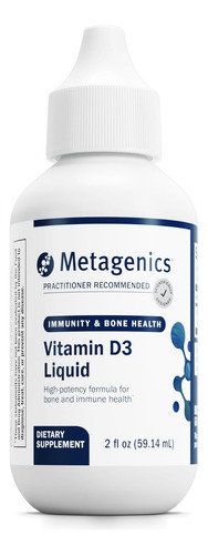 Metagenics D3 Liquid - 2 Fl Oz - Vitamina D3 Líquida - Saúde