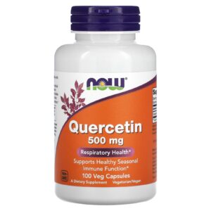NOW Foods Quercetina 500 mg 100 Cápsulas Vegetais