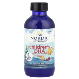 Nordic Naturals Childrens DHA™ Acima de 1 Ano de Idade Morango 119 ml (4 fl oz)