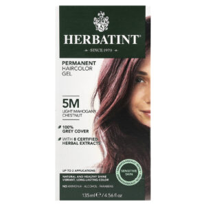 Herbatint Gel de Coloração Permanente para Cabelos 5M Castanho Mogno Claro 135 ml (456 fl oz)