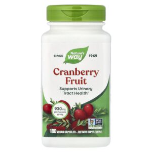 Natures Way Cranberry 180 Cápsulas Veganas (465 mg por Cápsula)