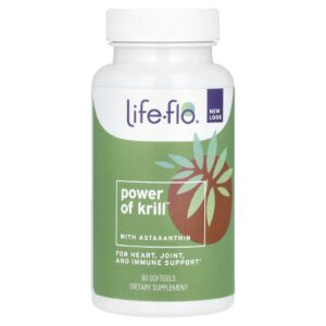 Life-flo Poder do Krill com Astaxantina 60 Cápsulas Softgel
