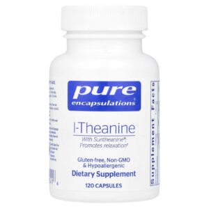 Pure Encapsulations L-Theanine 120 Cápsulas (200 mg por Cápsula)
