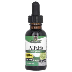 Natures Answer Alfafa Sem Álcool 2.000 mg 30 ml (1 fl oz)