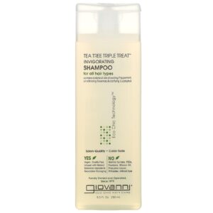 Giovanni Tea Tree Triple Treat Shampoo Revigorante Para Todos os Tipos de Cabelo 250 ml (85 fl oz)