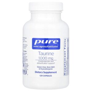 Pure Encapsulations Taurina 1000 mg 120 Cápsulas
