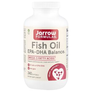 Jarrow Formulas Óleo de Peixe EPA-DHA Balance® 240 Cápsulas Softgel (1.000 mg por Cápsula Softgel)