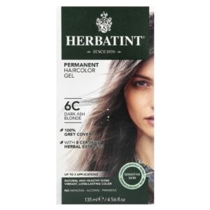 Herbatint Gel de Coloração Permanente 6C Dark Ash Blonde 135 ml (456 fl oz)
