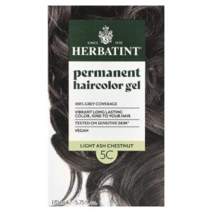 Herbatint Gel de Coloração Permanente 5C Castanha-Cinza Claro 135 ml (456 fl oz)
