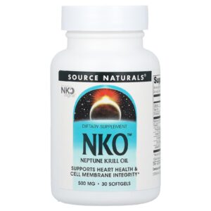 Source Naturals NKO™ Neptune Krill Oil 500 mg 30 Cápsulas Softgel