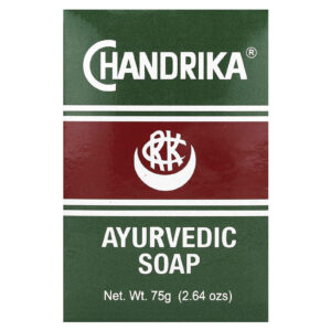 Chandrika Soap Sabonete Aiurvédico em Barra 1 Barra 75 g (264 oz)