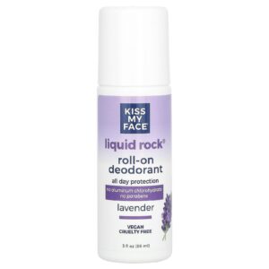 Kiss My Face Liquid Rock Desodorante Roll-On Lavanda 88 ml (3 fl oz)