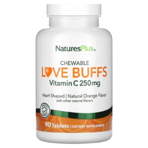 NaturesPlus Amantes do Amor para Mastigar Vitamina C Laranja Natural 250 mg 90 Comprimidos