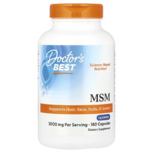Doctors Best MSM 180 Cápsulas (1.000 mg por Cápsula)
