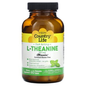 Country Life L-teanina 100 mg 60 comprimido mastigável