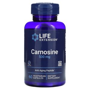 Life Extension Carnosina 500 mg 60 Cápsulas Vegetarianas