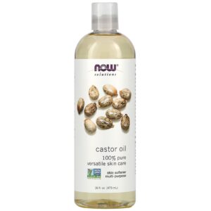 NOW Foods Soluções Óleo de Rícino 473 ml (16 fl oz)