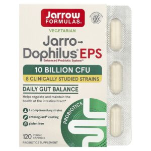Jarrow Formulas Jarro-Dophilus® EPS 120 Cápsulas Vegetais (5 Bilhões por Cápsula)
