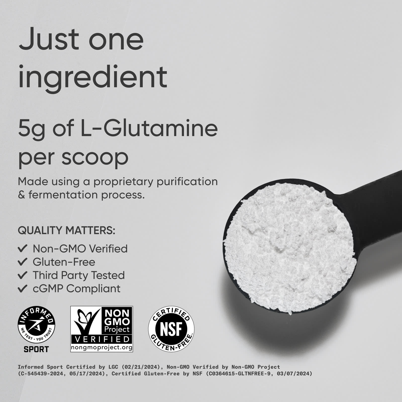 Sports Research L-Glutamina Sem Sabor 300 g (1058 oz) - Imagem 4