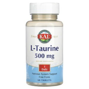KAL L-Taurina 500 mg 60 Comprimidos