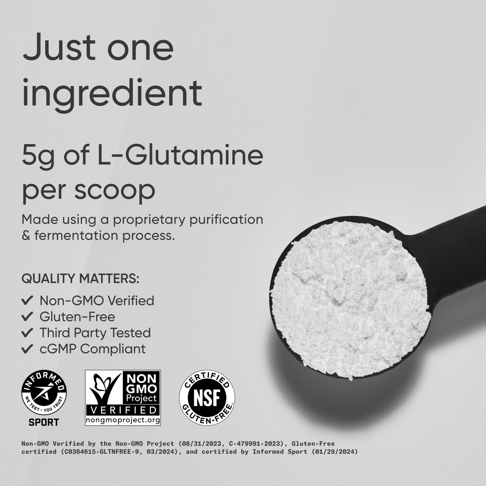 Sports Research L-Glutamina Sem Sabor 500 g (11 lb) - Imagem 4