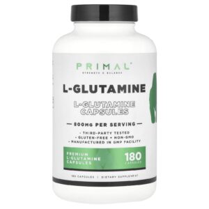 PrePrimal L-Glutamina 800 mg 180 Cápsulas