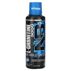 NutraBio LeanShots L-Carnitina 3000 Blue Razz 473 ml (16 fl oz)