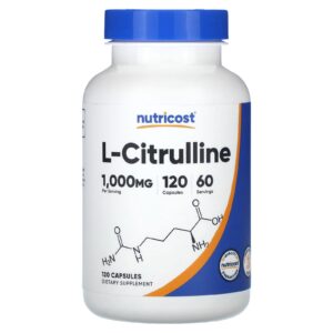 Nutricost, L-Citrulina, 120 Cápsulas (500 mg por Cápsula)
