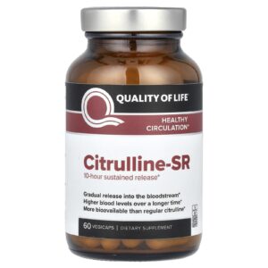Quality of Life Citrulina-DR 60 Cápsulas Vegetais (400 mg por Cápsula)