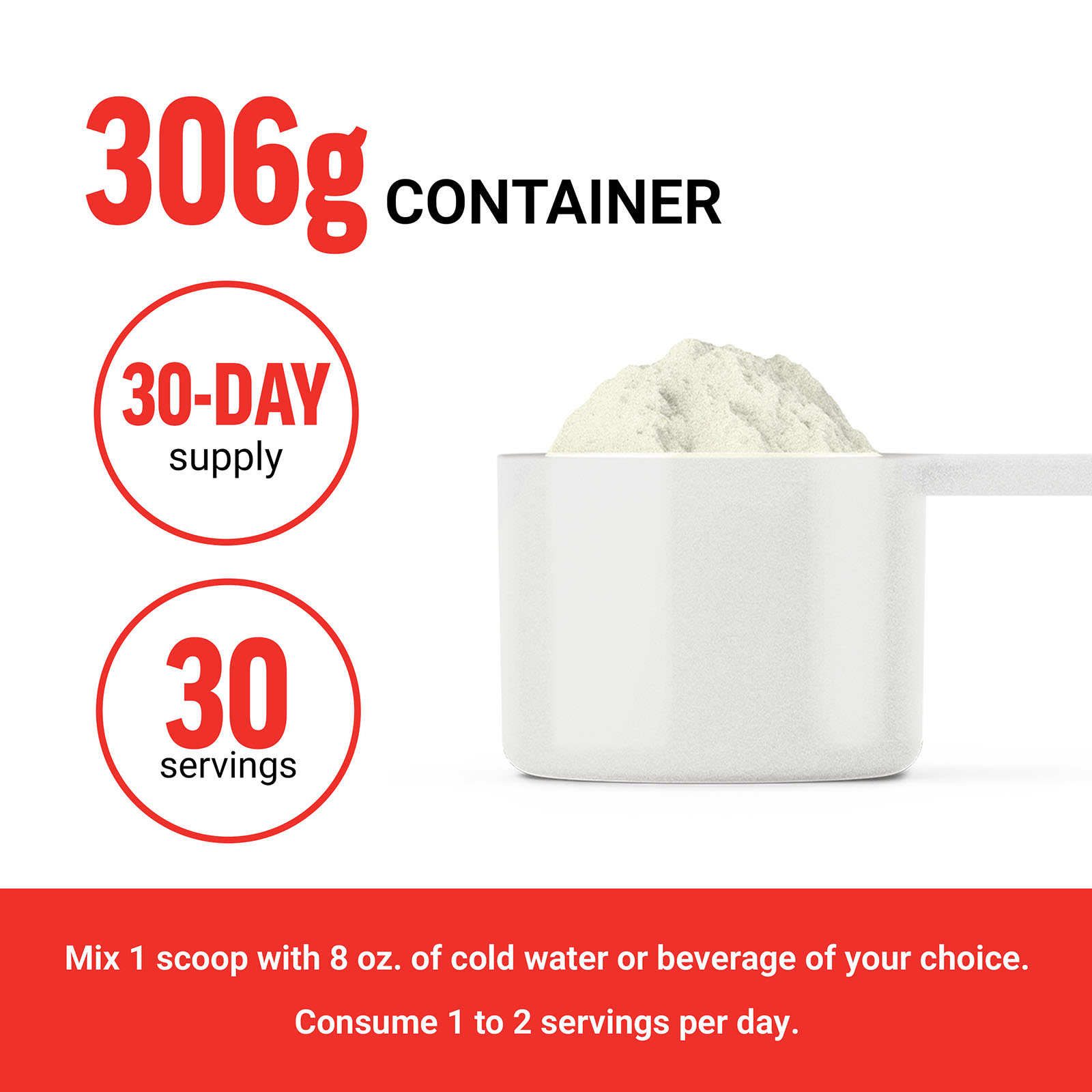 Force Factor L-Glutamina em Pó Sem Sabor 306 g (108 oz) - Imagem 5