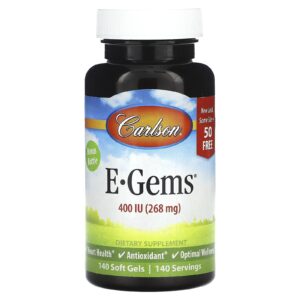 Carlson E-Gems 268 mg (400 UI) 140 Softgel