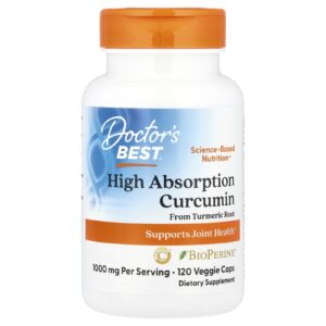 Doctors Best Curcumina de Alta Absorção 120 Cápsulas Vegetais