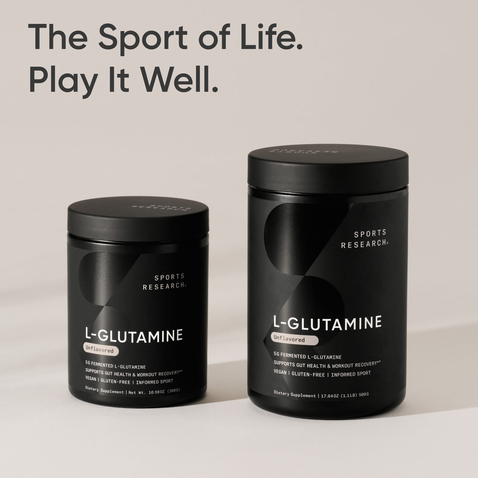 Sports Research L-Glutamina Sem Sabor 300 g (1058 oz) - Imagem 6