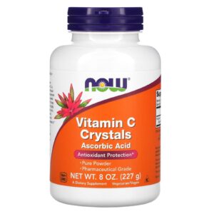 NOW Foods Cristais de Vitamina C 227 g (8 oz)