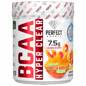 PERFECT Sports BCAA Hyper Clear Anéis de Pêssego Intensos 310 g (109 oz)