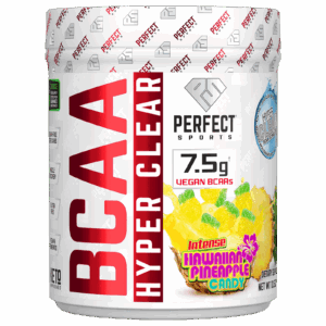 PERFECT Sports BCAA Hiperlímpido Doce Intenso de Abacaxi Havaiano 297 g (105 oz)