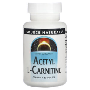 Source Naturals Acetil L-Carnitina 500 mg 60 Tabletes