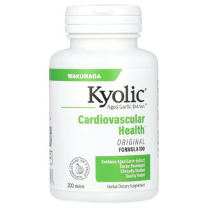 Kyolic Aged Garlic Extract Cardiovascular Fórmula 100 Original 200 Cápsulas (300 mg por Cápsula)