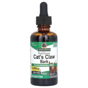 Natures Answer Casca de Unha-de-gato Sem Álcool 2.000 mg 60 ml (2 fl oz)