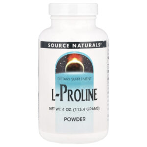 Source Naturals L-Prolina em Pó 1134 g (4 oz)