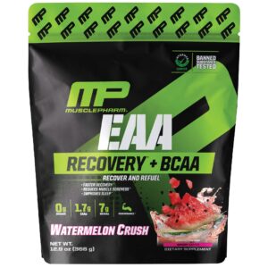 MusclePharm EAA Recuperação + BCAA Crush de Melancia 366 g (129 oz)