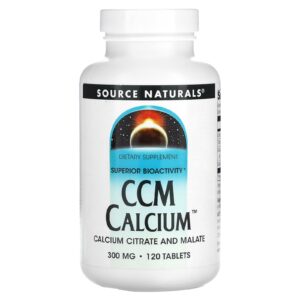 Source Naturals Cálcio CCM 300 mg 120 tabletes